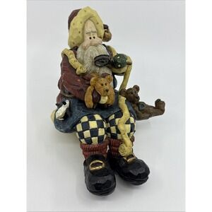 Boyds Carvers Choice #370003 Santa The Final Inspection Shelf Sitter 1998‎ Vtg